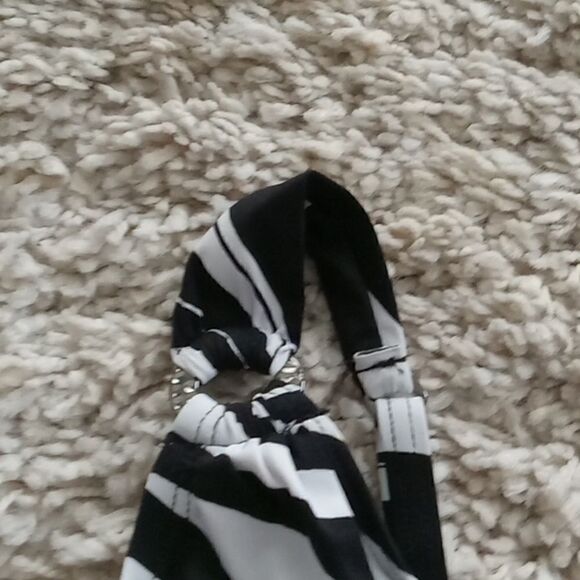 2 piece Bleu Rod Beattie black and white tankini set. size 6 NWT - Picture 5 of 7